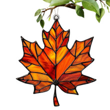 Autumn Leaves Wall Decoration, Maple Leaves Ornament, Autumn Window Hanging