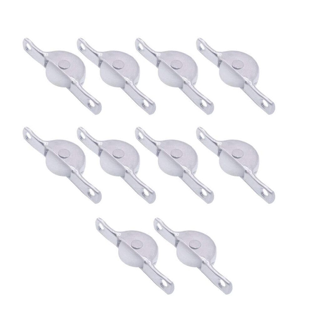 10 Pieces Of Cabinet Sliding Door Pulley Made Of Nylon For Wardrobe, Cabinet, Window, Door 9426802023640