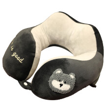 Travesseiro com capa com zíper, algodão PP resistente para conforto duradouro, adorável estampa de animais, pelúcia curta macia e respirável,