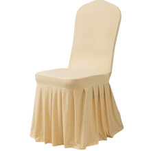 Housse de chaise extensible en Fiber de Polyester,-Champagne