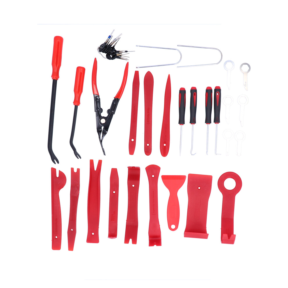 Car Audio Dash Door Panel Window Molding Fastener Removal Tools Durable Nylon Material No Scratch Plastic Pry Tool Ergonomic Design Lightweight 9139052853140