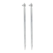 Pack of 2 Grounding Poles, 12 x 300 mm Copper Packed, Iron Thread Connection, Grounding P for Electric Fences, Antennas, Satellite Shells