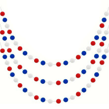 Patriotics Ball Garlands Tree Decors for Independences Day