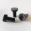 Pack of 6 Easy to Install Black Stainless Wall Hook Functional 5