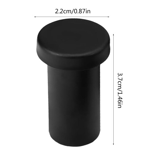 Pack of 6 Easy to Install Black Stainless Wall Hook Functional 1
