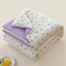 (YJXL-05, (79x91inch)200x230cm) Rose Garden Print Summer Cool Blanket, Soft Skin-friendly Air-conditioning Comforter, Breathable Summer Quilt,