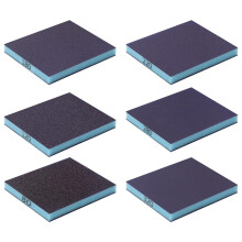 Sanding Sponge Set, 80320 Grit, Wet/Dry, Washable, Reusable, Pack of 6