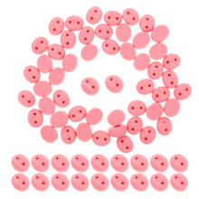 100St Resin Knop Roze Varkensneus Voor En