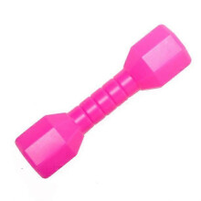 (As show, One size) 1 Pair Children Dumbell Outdoor Plastic Fitness Equipment Kids Performance Dancing Tool Sport Exercise Toy, Rose Red