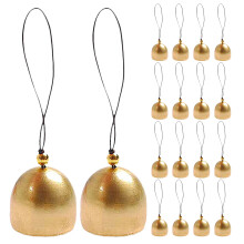 18Stk Goldene Metall-Glocken Mit Seil Für DIY & Basteln