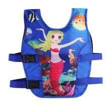 Life Jacket Float Life Jacket Summer Swimming Belt Assist Sleeveless Swimming Aid Swimming Jacket Cartoon Swim Vest blue 28years