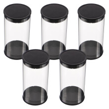 5Pz Contenitore Portatile Per Palline Golf in Trasparente