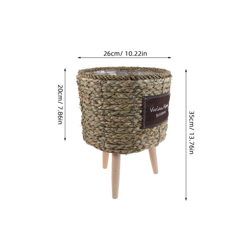 Support Plante Bois Beige Pour Jardin Décoratif 1