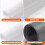 Selfadhesive white 31.5x40inch ect protection net 3