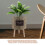 Support Plante Bois Beige Pour Jardin Décoratif 8