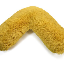 (Ochre Cover Only) Homes & Linen Teddy V Shaped Complete V Pillow or V Case Only For Neck Maternity Back Support Soft Warm Plush Cosy Fle