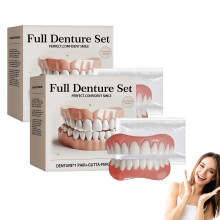 NESLEMY Advanced Individual Full Denture Set, Neslemy for Dentures, Silicone Feeding Dentures Set, Soft and Comfortable (2 Set) Set of 2.