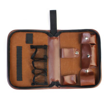 Multifunctional accessory case for men and women golf accessory holder zipper leather cover multiple slot