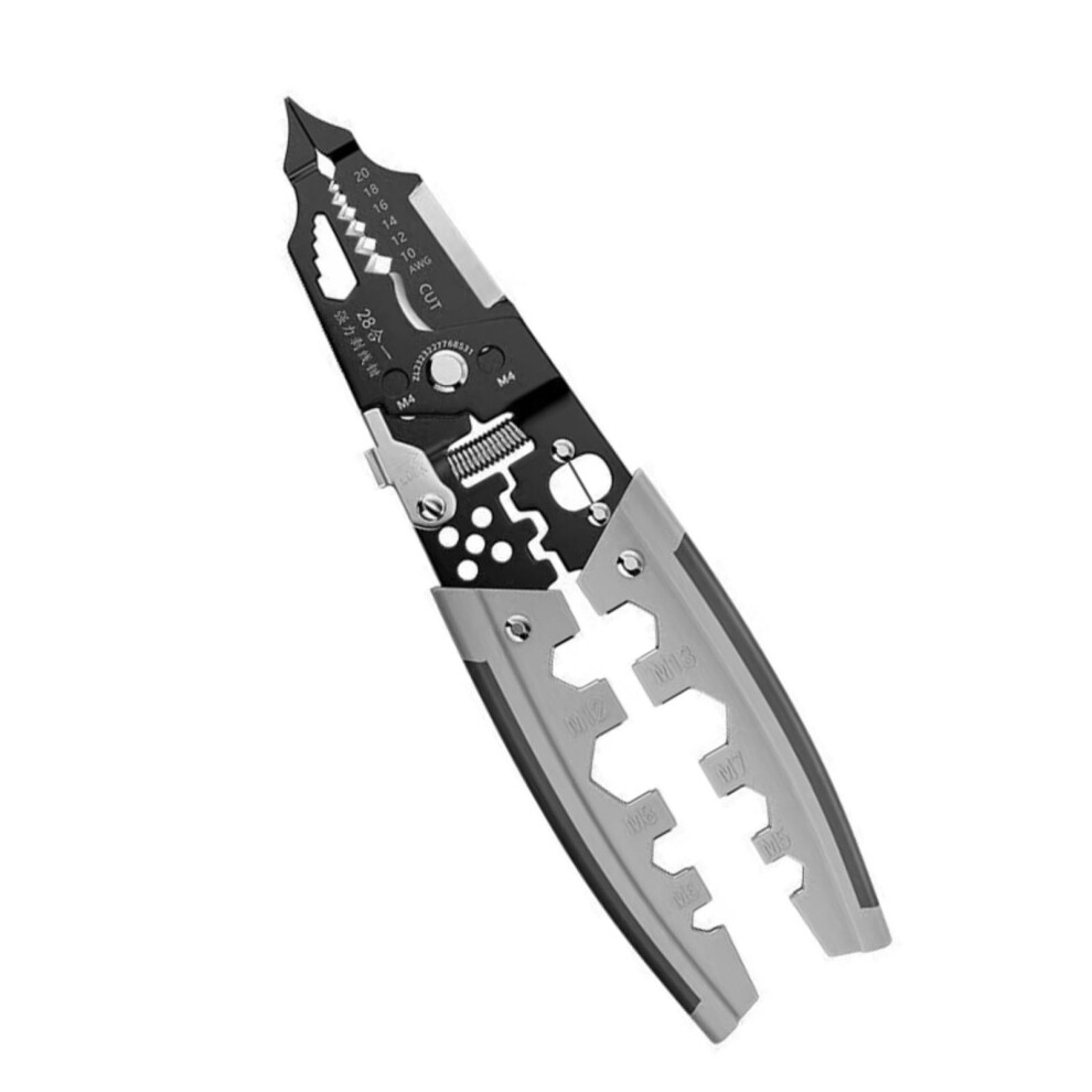 Precision Wire Stripper And Crimper Tool For Electronics That Are Equipped With Automatic Adjustment Cutter And Ergonomic Design. 9365049526067