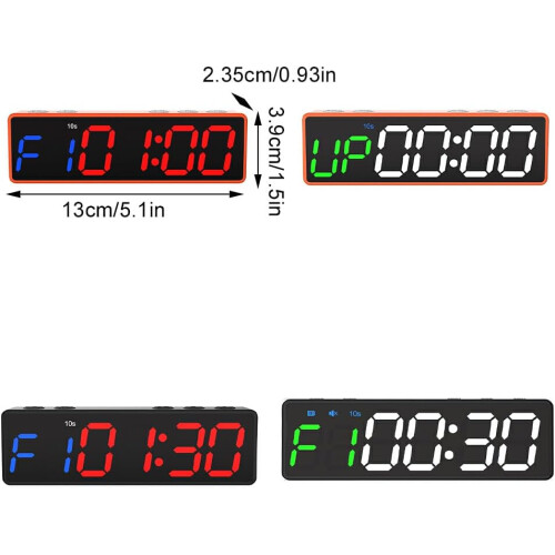 Gym Timer, Interval Training, Gym Watches, ABS Timer, Orange Frame 1