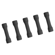 5pcs BAitcasting reel covers fishing tackle silicone fishing protective base base mat fishing perch seat Black