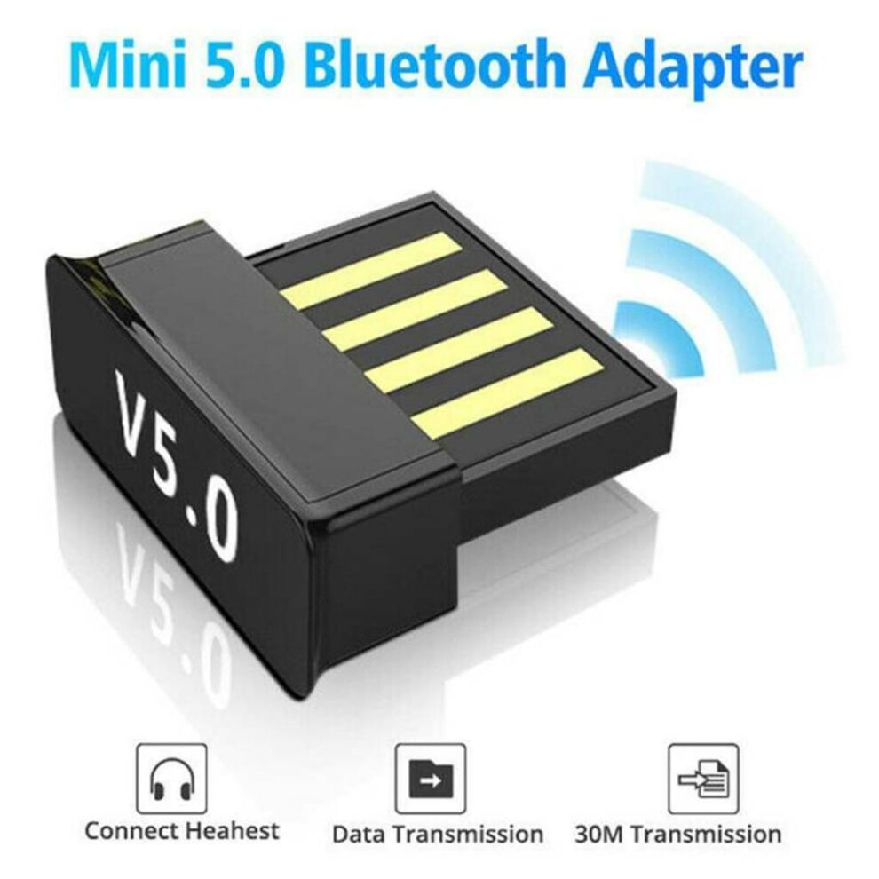 Bluetooth 5.0 Nano Mini Adapter, Wireless Transmitter Dongle For Windows 7/8/10 Pc Laptop, Clear Calls & Stereo Music Streaming 9486358047293