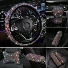 Diamant-Strass-Autodekor Premium Bling Kristall Dekoration Luxuriöses Auto-Innenausstattungszubehör Rutschfest Verschleißfest Funkelt & Leuchtet