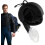 Swimming Snorkel Silicone Adjustable Strap Comfortable Mouthpiece 40cm Black 4
