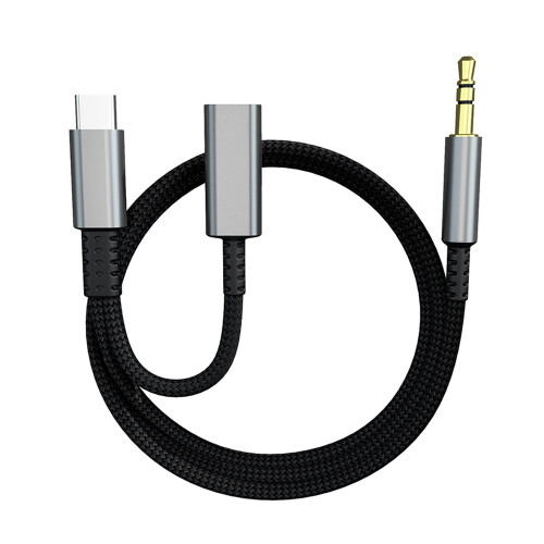 Προσαρμογέας 2σε1 USB C σε 3.5mm, Crystal HiFi Sound για τις ανάγκες ψυχαγωγίας σας στο κινητό,