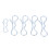 Πείρος ασφάλισης παπιγιόν4 Μπροστινός σύνδεσμος, Νέο στυλ5 τεμάχια ανθεκτικοί 1