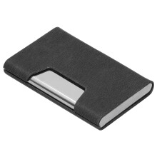 Ultratynn visittkortholder med RFID-blokkeringsteknologi, kunstskinnorganisator med magnetisk lukking for bedriftsmedarbeidere
