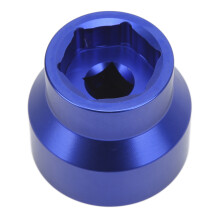 Oljefilterassistent Vändbart bränslefilterlocksavtagare Flip Socket Tool Kompatibelt med 6.0L6.4L Power Stroke Dieselmotorer Billet Aluminium