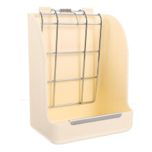 Rabbit Hay Feeder Grass Rack for Guinea Pig and Small Pet Cage, White 19x14x10cm