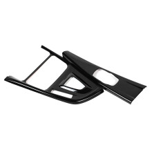 Protector decorativo interior para reposabrazos de coche, cubierta antideslizante de ABS resistente al sudor, embellecedor del panel de la palanca de