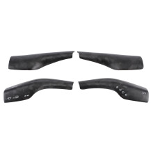 Lenkradhebelabdeckung in Carbonfaser-Optik für Tesla-Modelle 4 und 3Y, hochwertiges Material, kratzfest und staubabweisend, zum Schutz des Innenraums