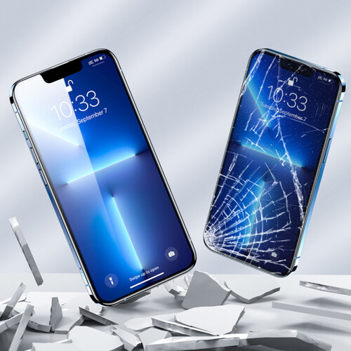 Προστατευτικό οθόνης απορρήτου για iPhone, ενισχυμένες άκρες, ανθεκτικό στη θραύση 2