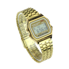 Modny zegarek cyfrowy Elegancki chronograf Pasek ze stali nierdzewnej Wygodny ergonomiczny design Wodoodporny Realistyczny design Dla mężczyzn i