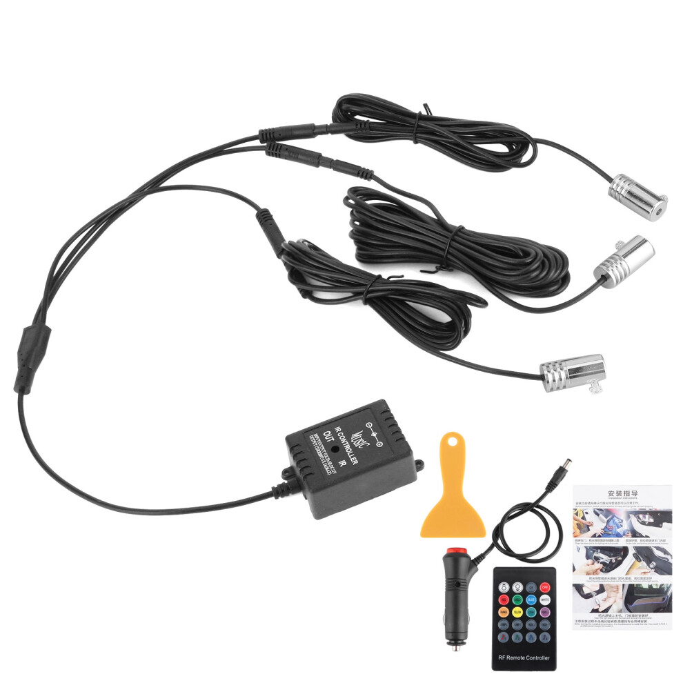 Multicolor Music Car Strip W/ Sound Active Function Led Strip S 4 Car Interior App Control Rgb Color Ambient Ing Kit 16 Million Light 9139052936416