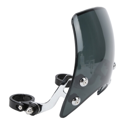 Para-brisa Harley Sportster, defletor de vento com ângulo ajustável de 180 para garfo dianteiro de 1,5 a 1,6 polegadas, carenagem do farol em 2