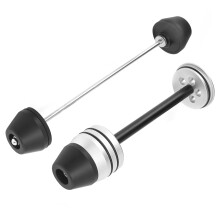 Protection de roue avant et arrière de rechange pour moto, en aluminium et POM, haute résistance à la torsion et aux contraintes.