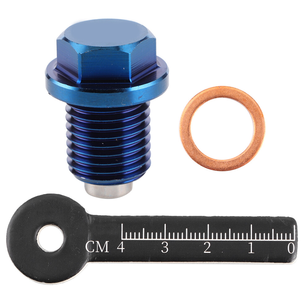 Oil Filter Supplement Magnetic Oil Drain Plug Engine Protection Cnc Machined 7075 Aluminum Crush Washer Gaskets Neodymium Magnet Anti Leakage 9139052935778