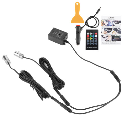 Under Glow Lighting RGB LED Car Interior Lights Sound Active Effects Music Sync Dynamic Control Wireless Sound Activation Adjustable Brightness