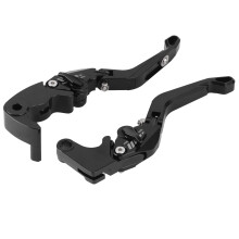 Aluminium Motorcykelstyrspak Bromsspak & Kopplingsspak Set Ytanodiserad Behandling CNC-fräst 6 Justeringsväxlar Hopfällbar Design