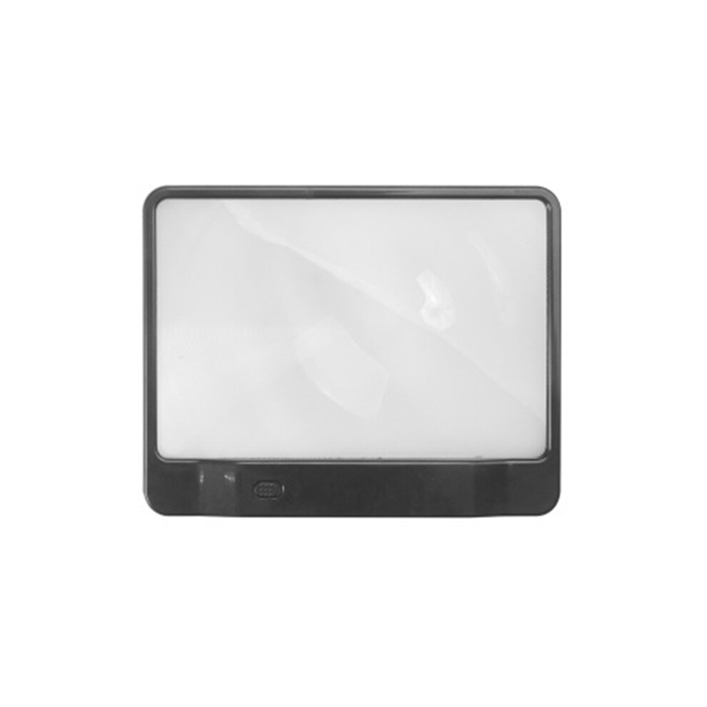 3X Magnification Lens, PVC Plastic Magnifier With Ergonomic Grip, Portable Reading Aid, A4 Magnifying Glass, Full Page Magnifier For Easy Document Rea