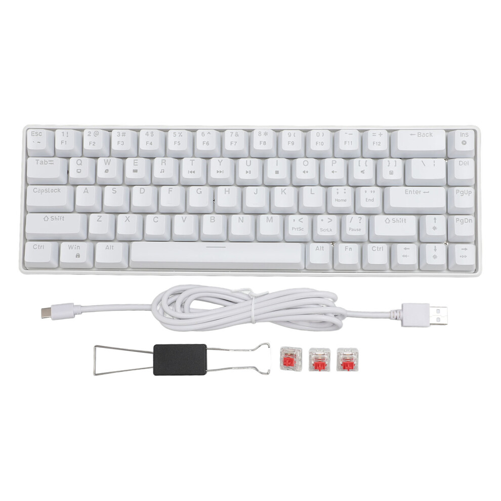Kabelgebundene Tastatur Mit 68 Tasten Und Roten 8141948130021