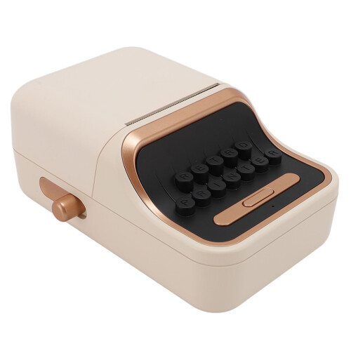 Bluetooth-Etikettendrucker, tragbar, Vintage-Stil, 1