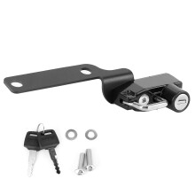 Lucchetto per casco impermeabile e antiruggine per motociclette, lucchetto di sicurezza antifurto in lega di alluminio resistente con 2 chiavi, ganci