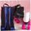 Roller Skate Bag for Women Grey Fabric Blue 4