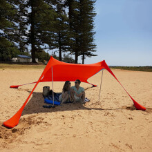 Strandzelt, Sonnenschutz, LSF 50+, Stabilität, 4