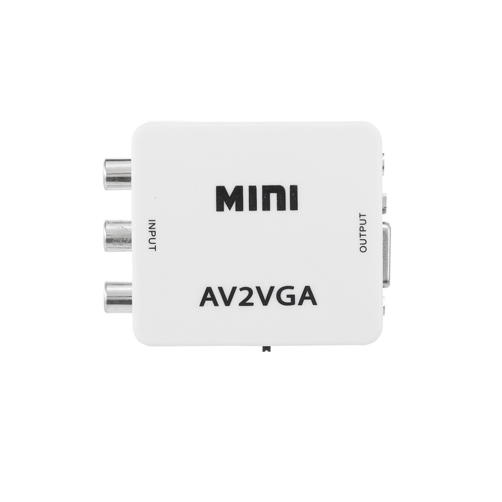Av-Zu-Vga-Adapter, 1080P Hd, Mini-Vga-Konverter, 8141948167560